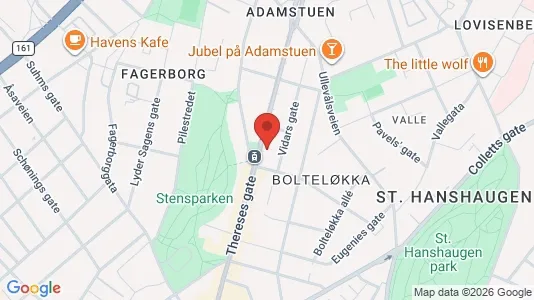 Apartments for rent i Oslo St. Hanshaugen - kort over placeringen