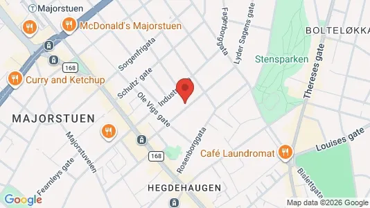 Rooms for rent i Oslo Frogner - kort over placeringen