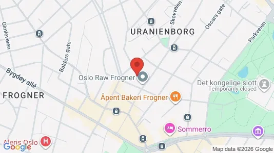 Apartments for rent i Oslo Frogner - kort over placeringen