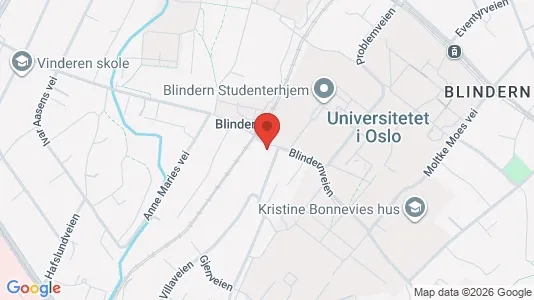 Rooms for rent i Oslo Vestre Aker - kort over placeringen