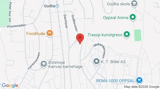 Rooms for rent i Oslo Østensjø - kort over placeringen
