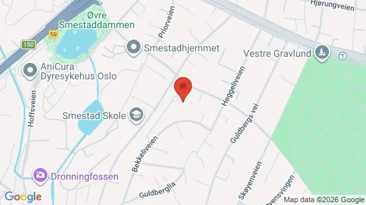Rooms for rent i Oslo Ullern - kort over placeringen