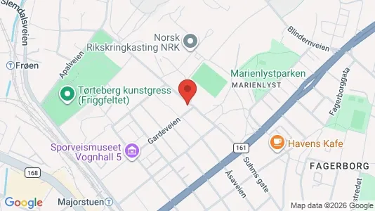 Apartments for rent i Oslo Frogner - kort over placeringen