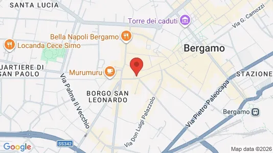 Apartments for rent i Bergamo - kort over placeringen