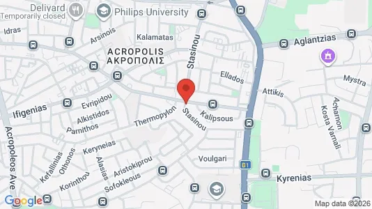 Apartments for rent i Nicosia Strovolos - kort over placeringen