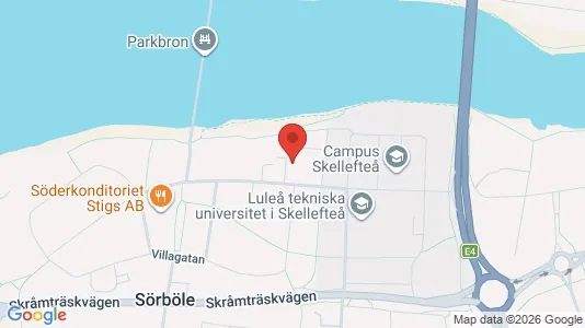 Apartments for rent i Skellefteå - kort over placeringen