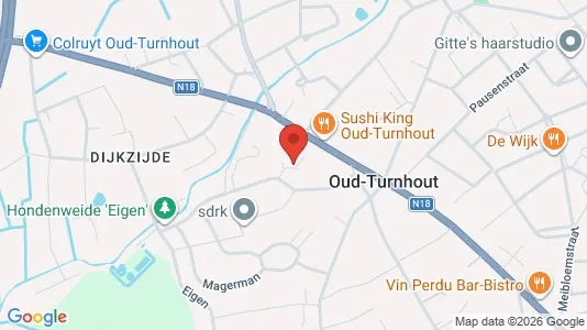 Apartments for rent i Oud-Turnhout - kort over placeringen