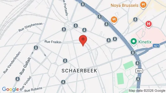 Apartments for rent i Brussels Schaarbeek - kort over placeringen
