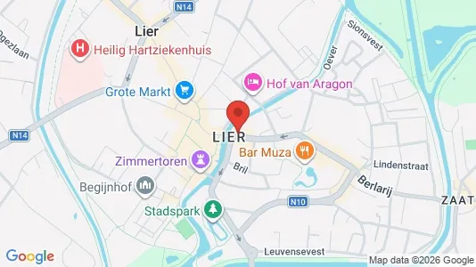 Apartments for rent i Lier - kort over placeringen