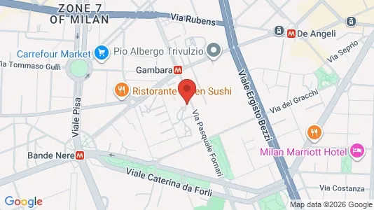 Rooms for rent i Milano Zona 6 - Barona, Lorenteggio - kort over placeringen