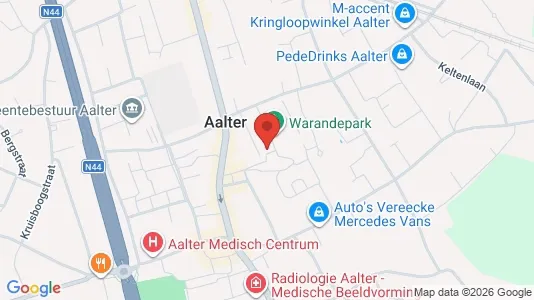 Apartments for rent i Aalter - kort over placeringen