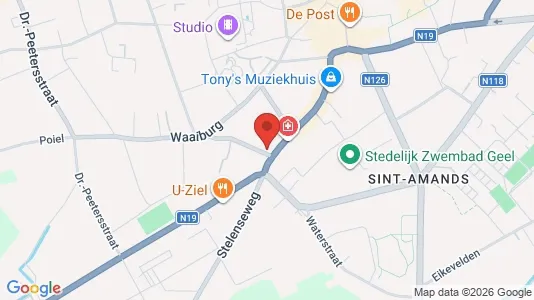 Apartments for rent i Geel - kort over placeringen