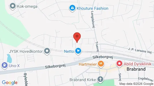 Apartments for rent i Brabrand - kort over placeringen