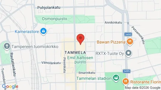 Apartments for rent i Tampere Keskinen - kort over placeringen