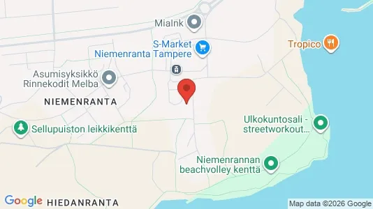 Apartments for rent i Tampere Luoteinen - kort over placeringen