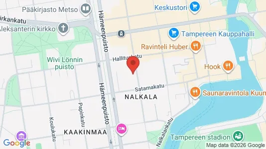Apartments for rent i Tampere Keskinen - kort over placeringen