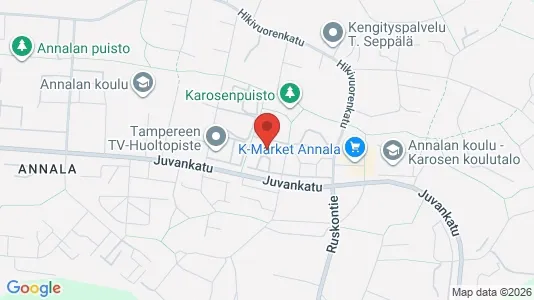 Apartments for rent i Tampere Kaakkoinen - kort over placeringen