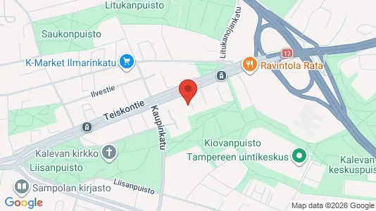 Apartments for rent i Tampere Keskinen - kort over placeringen