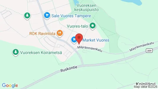 Apartments for rent i Tampere Eteläinen - kort over placeringen