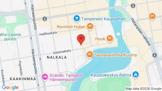 Apartments for rent i Tampere Keskinen - kort over placeringen