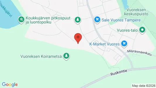 Apartments for rent i Tampere Eteläinen - kort over placeringen
