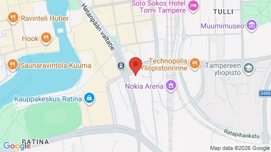 Apartments for rent i Tampere Keskinen - kort over placeringen