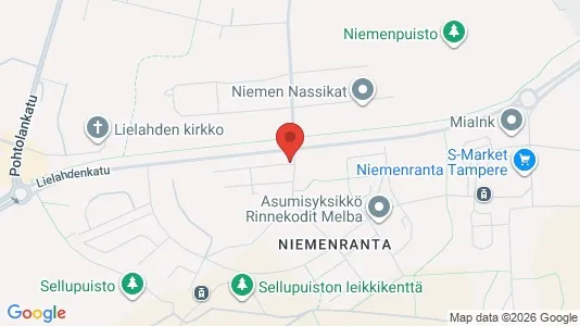 Apartments for rent i Tampere Luoteinen - kort over placeringen