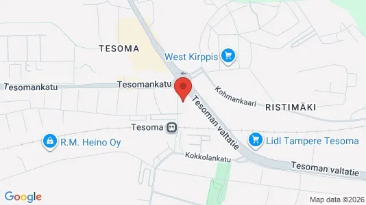 Apartments for rent i Tampere Lounainen - kort over placeringen