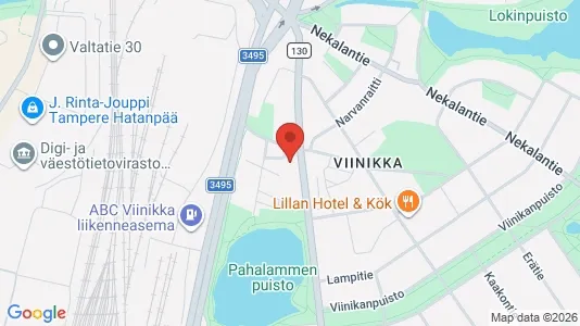 Apartments for rent i Tampere Keskinen - kort over placeringen