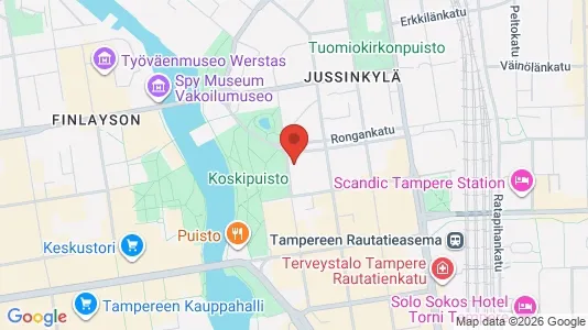 Apartments for rent i Tampere Keskinen - kort over placeringen