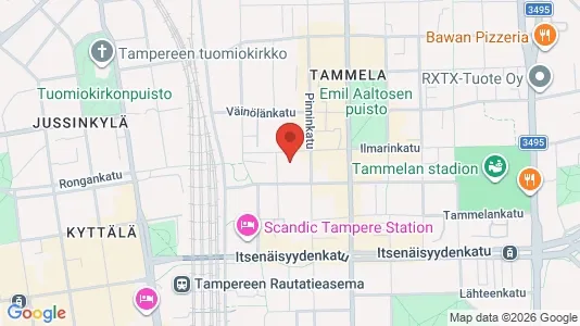 Apartments for rent i Tampere Keskinen - kort over placeringen