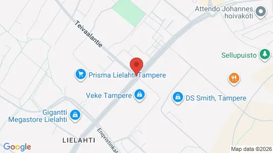 Apartments for rent i Tampere Luoteinen - kort over placeringen