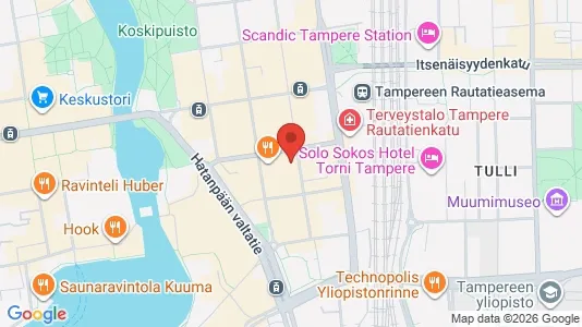 Apartments for rent i Tampere Keskinen - kort over placeringen