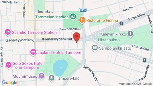 Apartments for rent i Tampere Keskinen - kort over placeringen