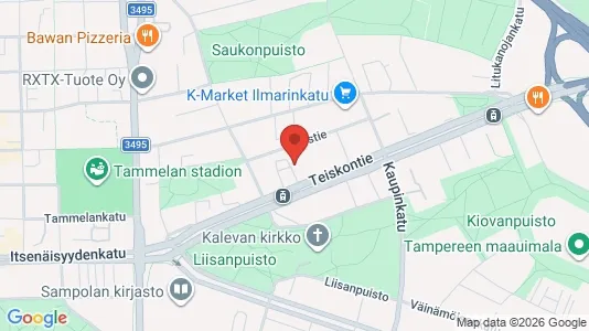 Apartments for rent i Tampere Keskinen - kort over placeringen