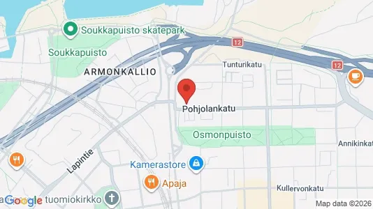 Apartments for rent i Tampere Keskinen - kort over placeringen