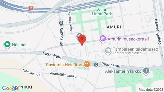 Apartments for rent i Tampere Keskinen - kort over placeringen