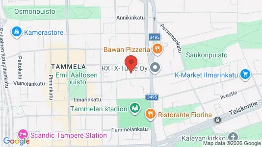 Apartments for rent i Tampere Keskinen - kort over placeringen