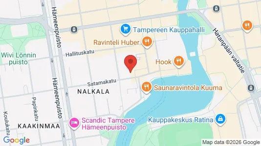 Apartments for rent i Tampere Keskinen - kort over placeringen