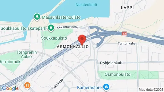 Apartments for rent i Tampere Keskinen - kort over placeringen