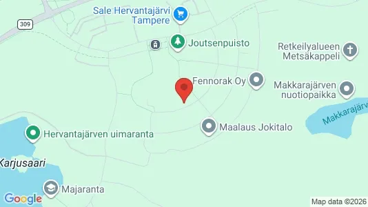 Apartments for rent i Tampere Kaakkoinen - kort over placeringen