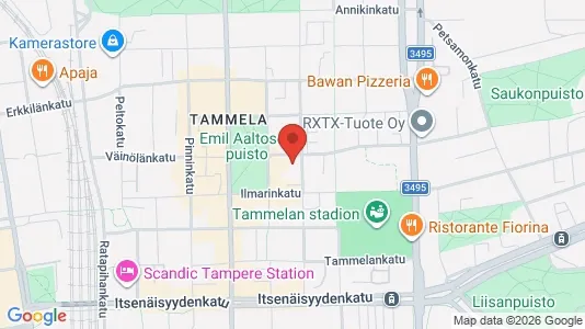 Apartments for rent i Tampere Keskinen - kort over placeringen