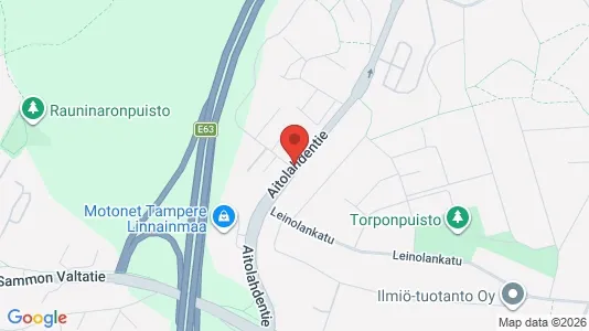 Apartments for rent i Tampere Koillinen - kort over placeringen