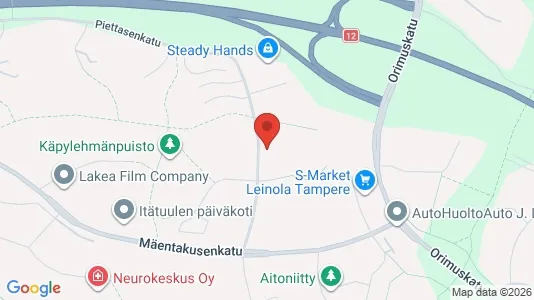 Apartments for rent i Tampere Koillinen - kort over placeringen
