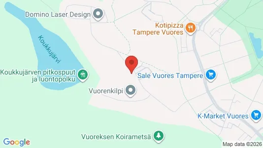 Apartments for rent i Tampere Eteläinen - kort over placeringen