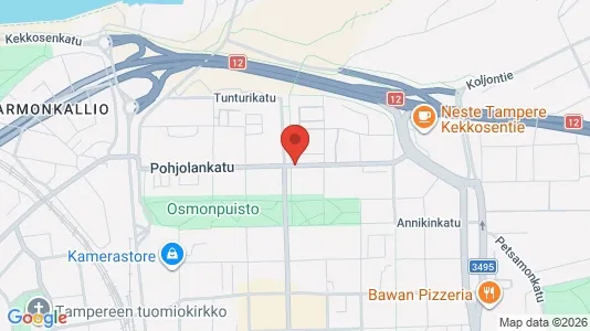 Apartments for rent i Tampere Keskinen - kort over placeringen