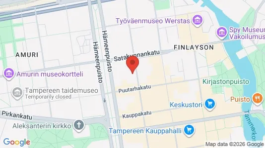 Apartments for rent i Tampere Keskinen - kort over placeringen