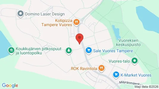 Apartments for rent i Tampere Eteläinen - kort over placeringen