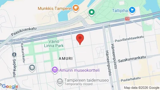 Apartments for rent i Tampere Keskinen - kort over placeringen