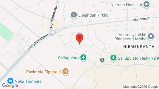Apartments for rent i Tampere Luoteinen - kort over placeringen